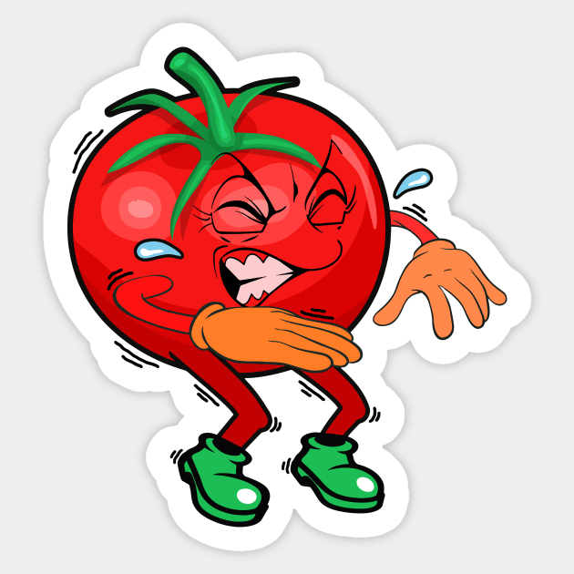 Squatting Tomato Sticker by Perrots